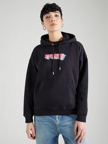 ROXY Sweatshirt 'THATS RAD' i svart: framsida