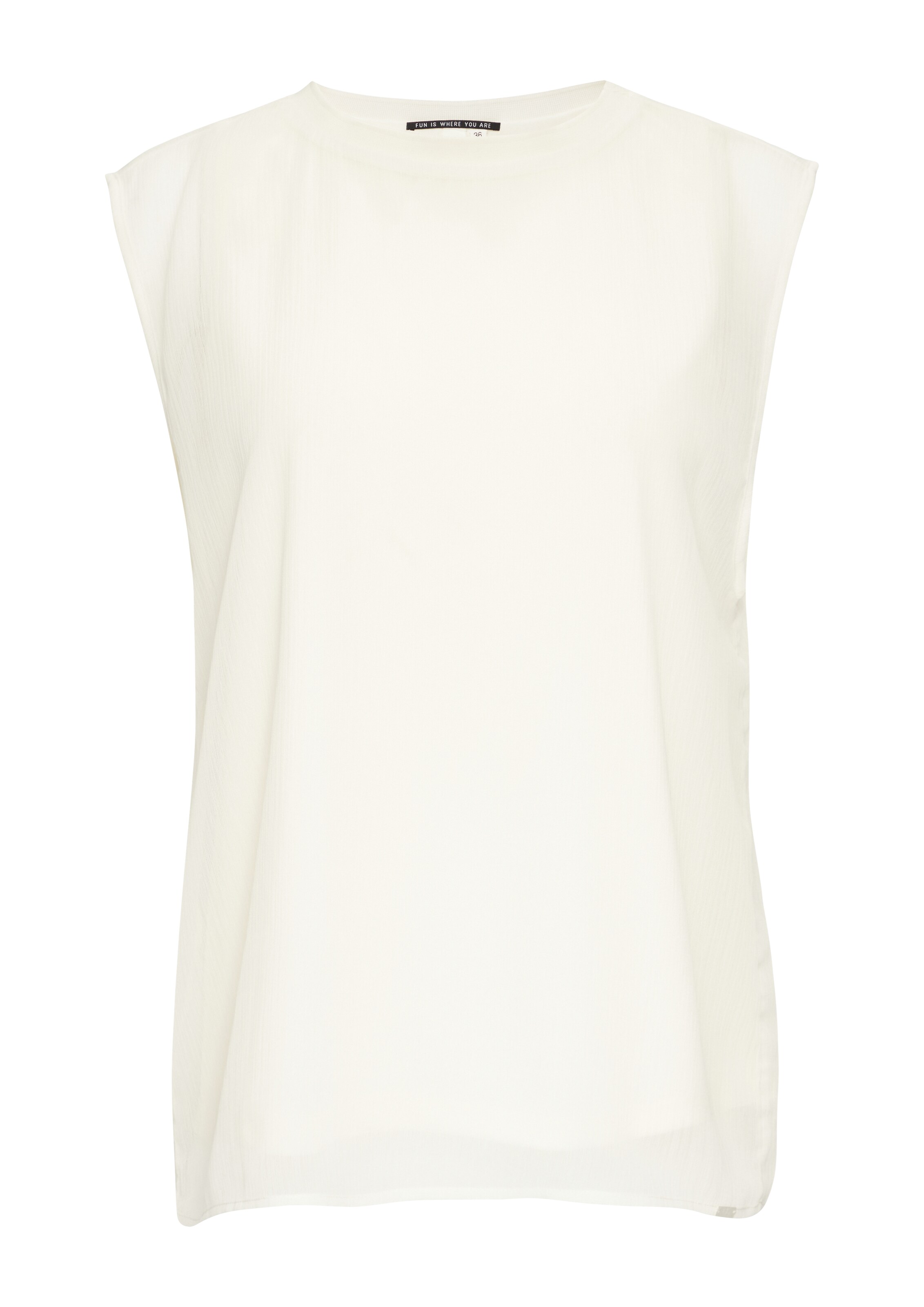 QS Blouse in Beige: voorkant