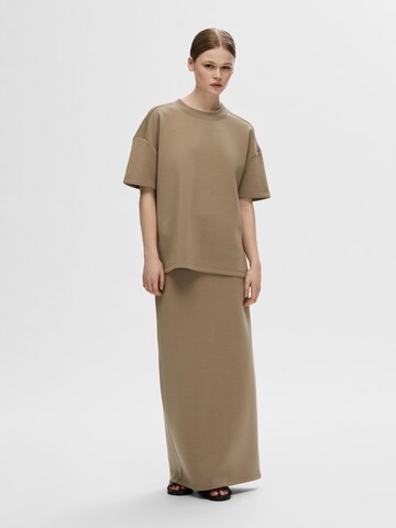 Jupe SELECTED FEMME en marron