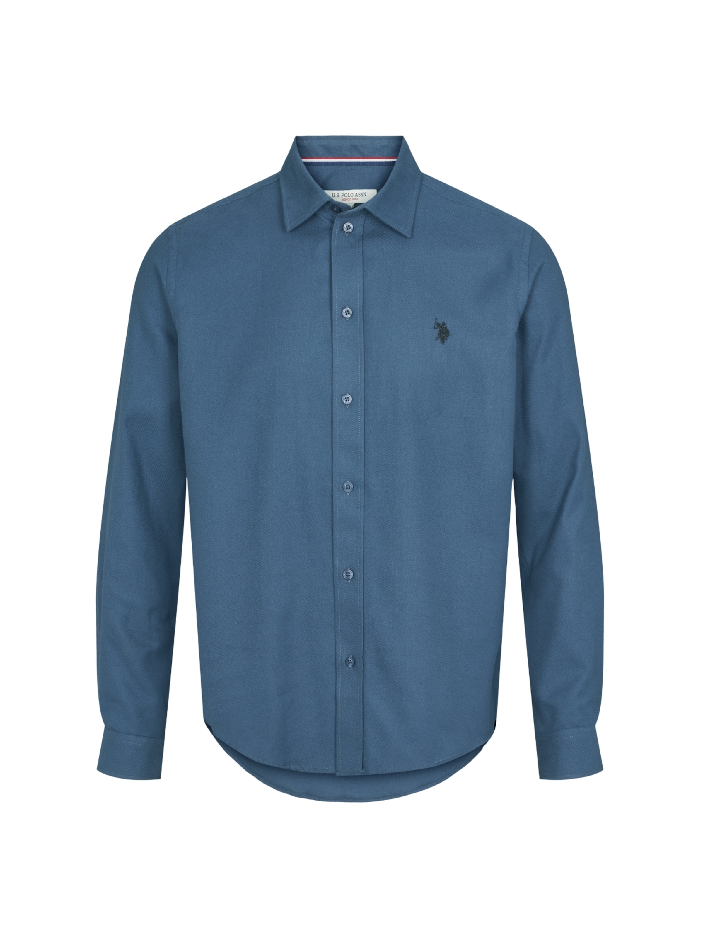 U.S. POLO ASSN. Regular fit Overhemd 'Ragn' in Blauw: voorkant