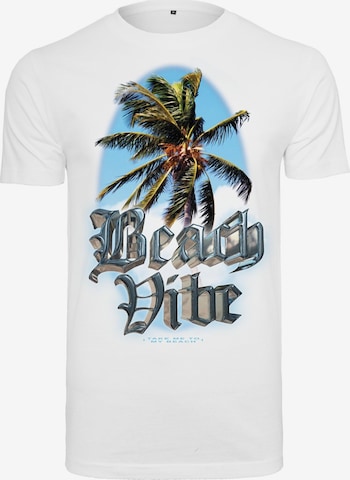 Mister Tee T-Shirt 'Beach Vibe' in Weiß: predná strana