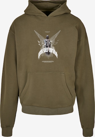 MJ Gonzales Sweatshirt 'Higher Than Heaven' i grön: framsida