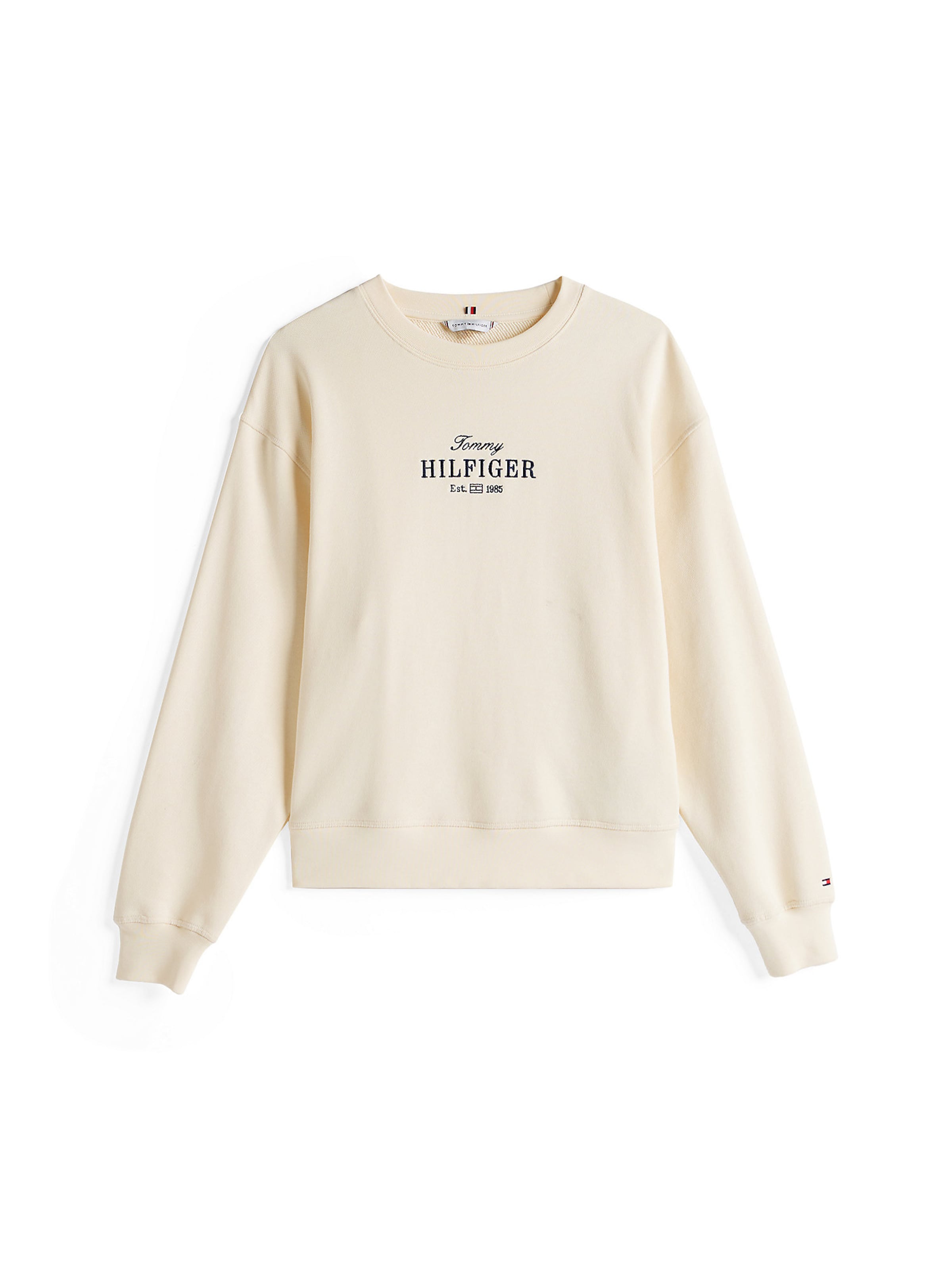 Sweat-shirt TOMMY HILFIGER en blanc : devant