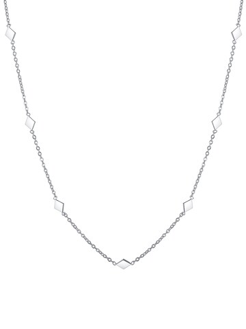 Hey Happiness Kette 'Rhombus' in Silber: Vorderseite