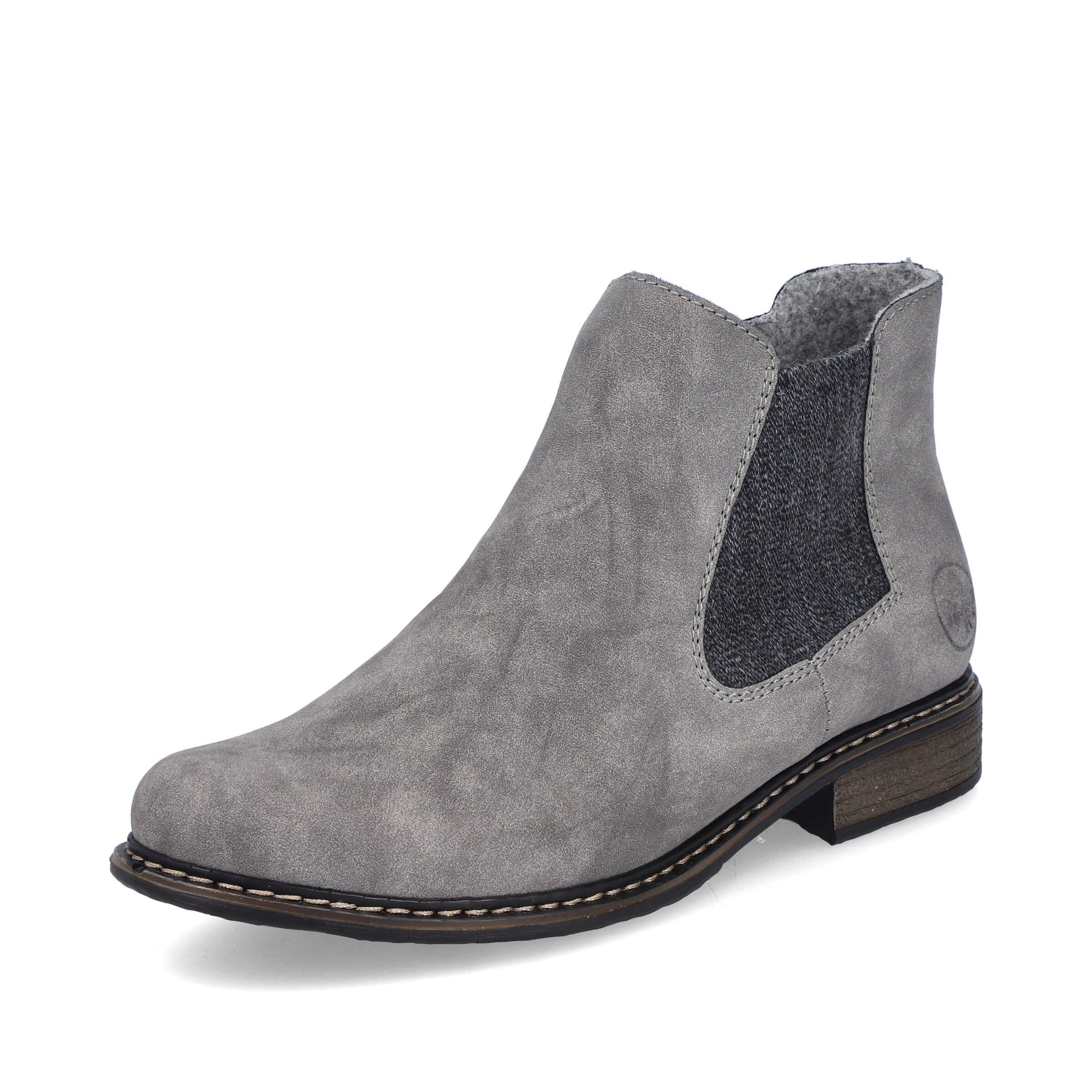 Chelsea Boots Rieker en gris : devant