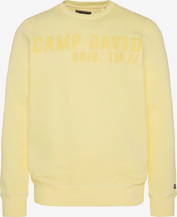 CAMP DAVID Sweatshirt in Yellow: front