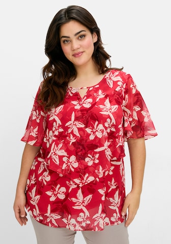 SHEEGO Blouse in Rood: voorkant