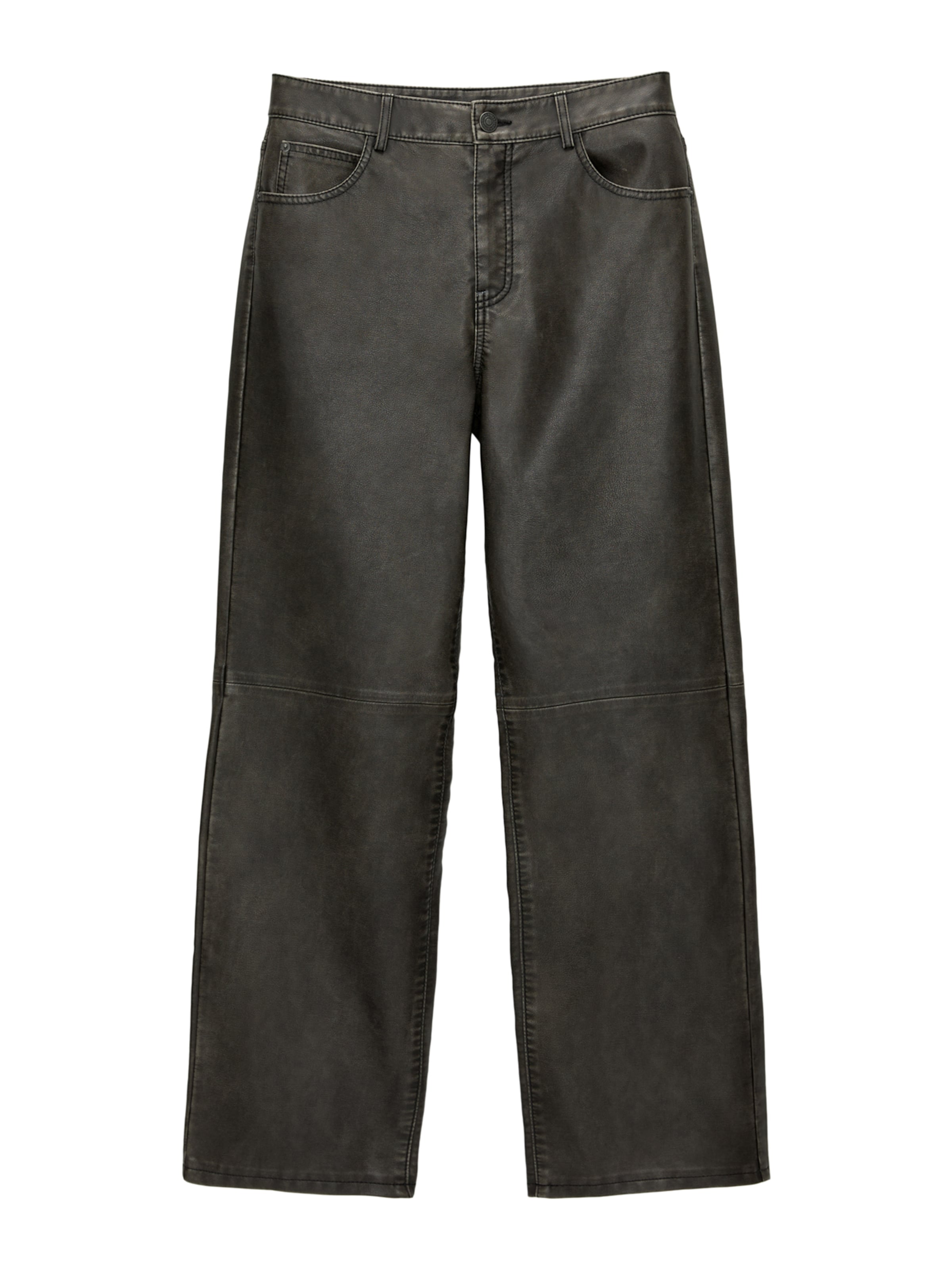 Loosefit Pantaloni di Pull&Bear in marrone: frontale