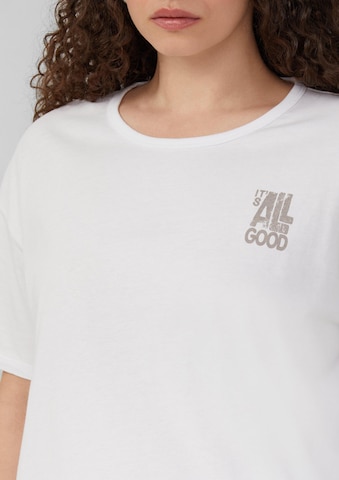T-shirt QS en blanc
