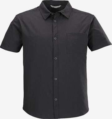 KILLTEC Athletic Button Up Shirt 'KOS 252' in Grey: front
