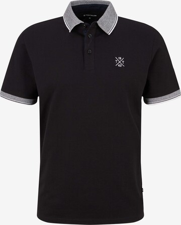 TOM TAILOR Poloshirt in Schwarz: predná strana