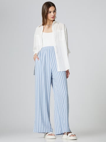 Guido Maria Kretschmer Women Wide leg Trousers 'Rhonda' in Blue