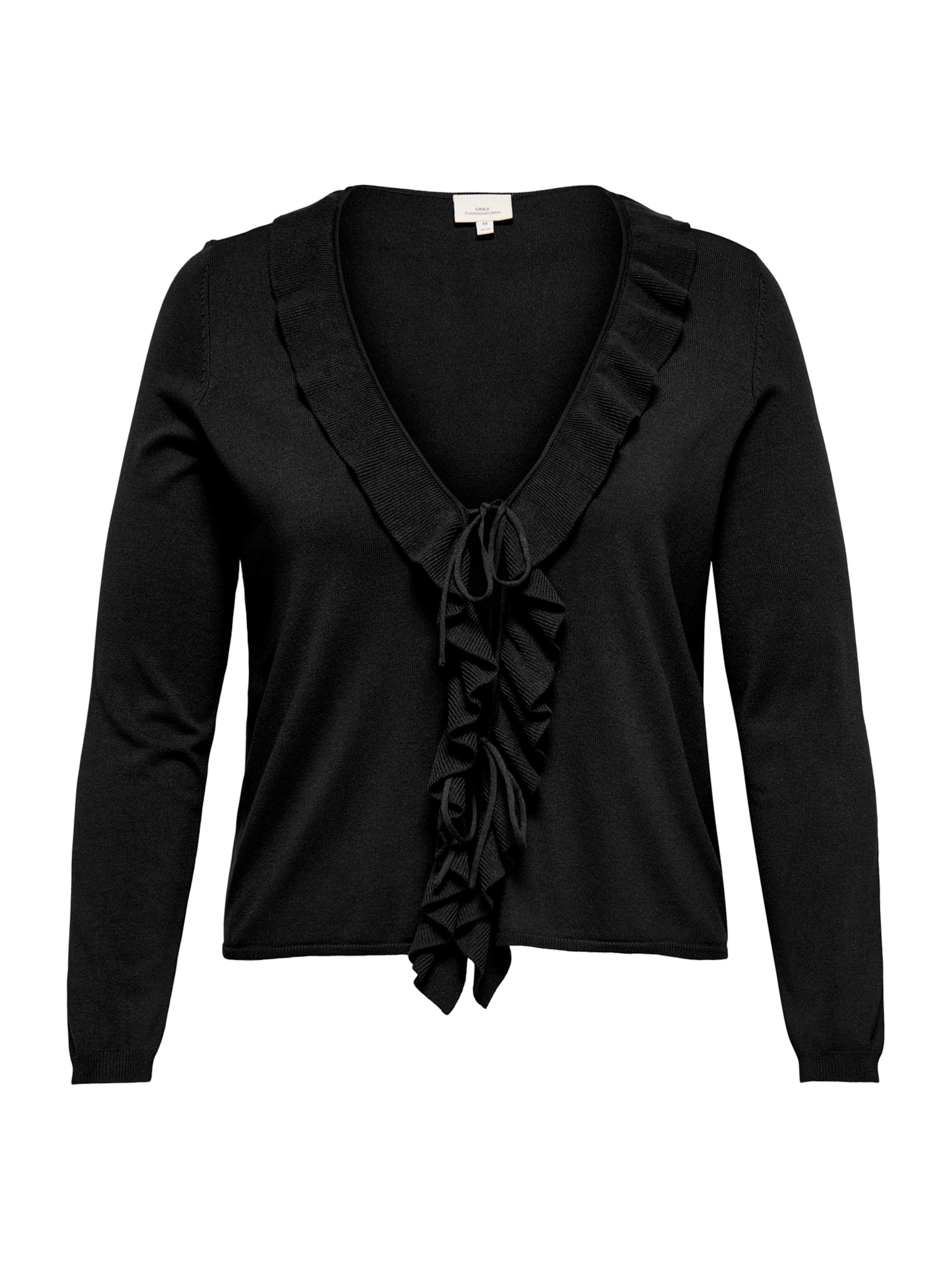 ONLY Carmakoma Knit Cardigan 'CARLUIS' in Black: front