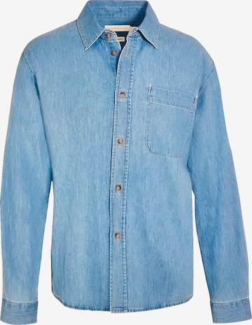 Organication Regular Fit Hemd in Blau: Vorderseite