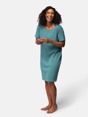 greenjama Nightgown 'Derby-Rib' in Green