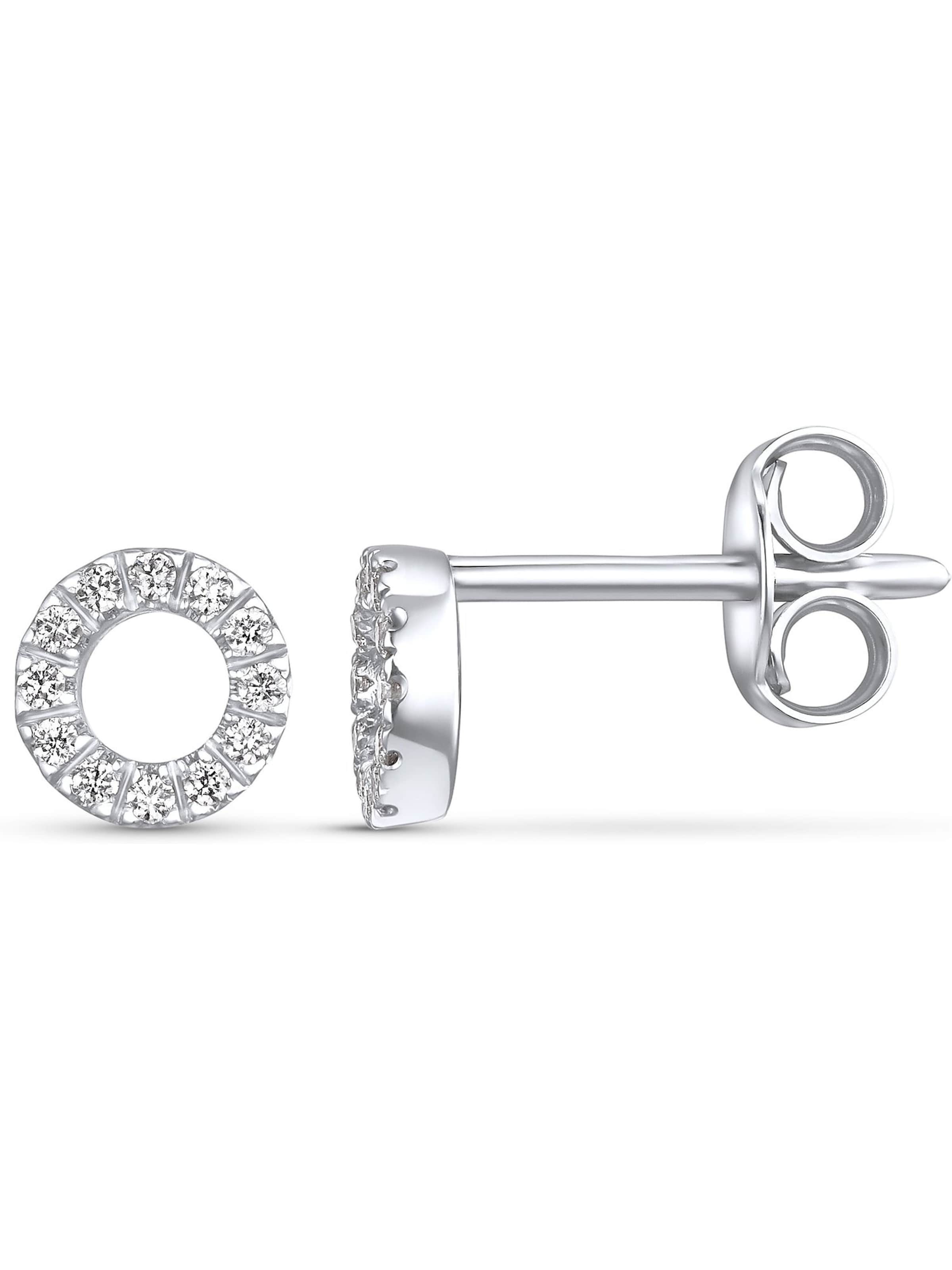 CHRIST Ohrringe in Weiß