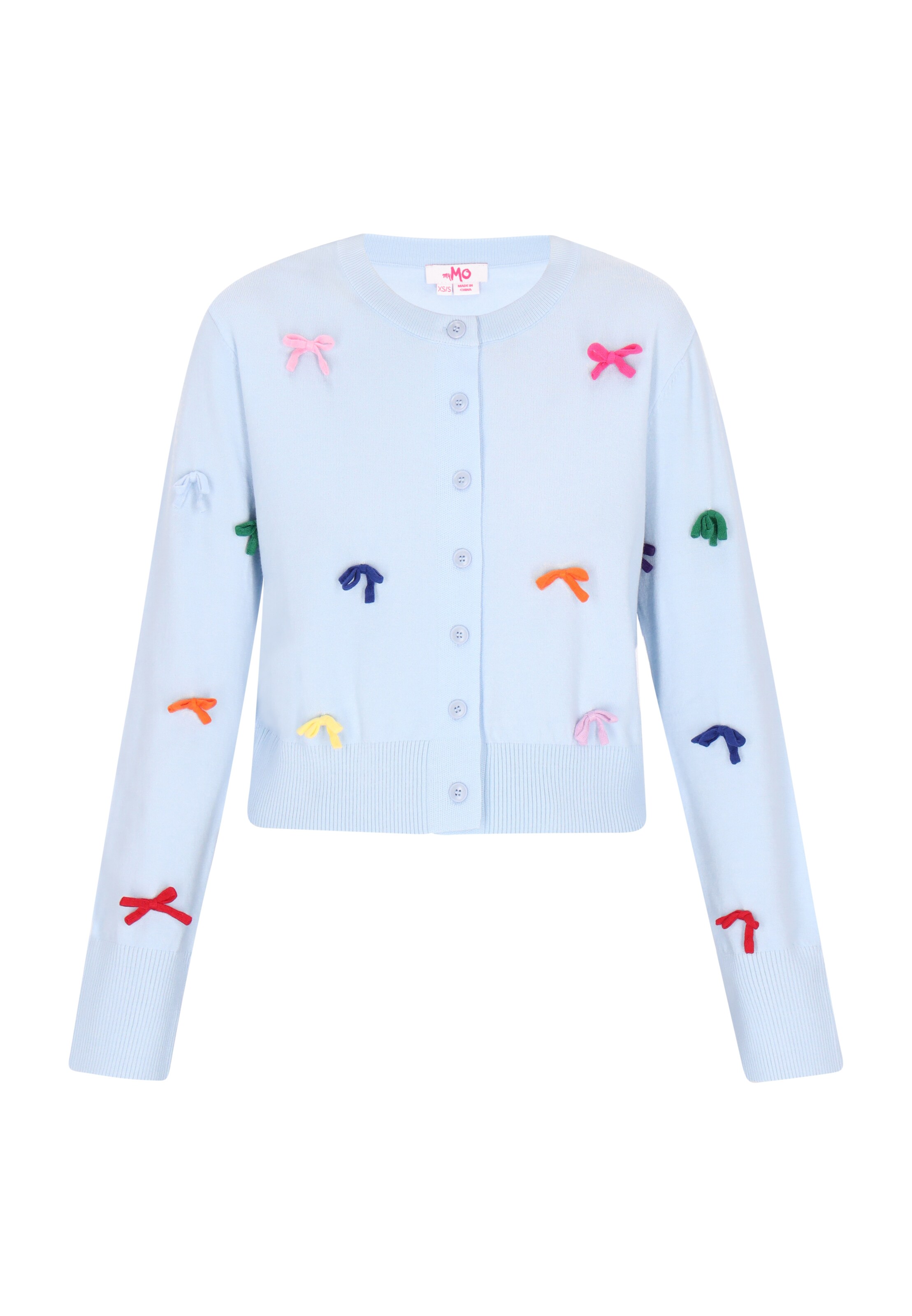 MYMO Gebreid vest in Blauw: voorkant