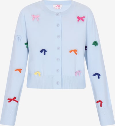 Kardiganas iš MYMO, spalva – mėlyna / šviesiai mėlyna / oranžinė / rožinė, Prekių apžvalga