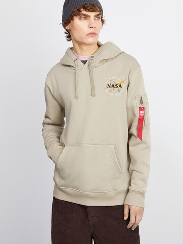 ALPHA INDUSTRIES Sweatshirt 'NASA Orbit' i beige