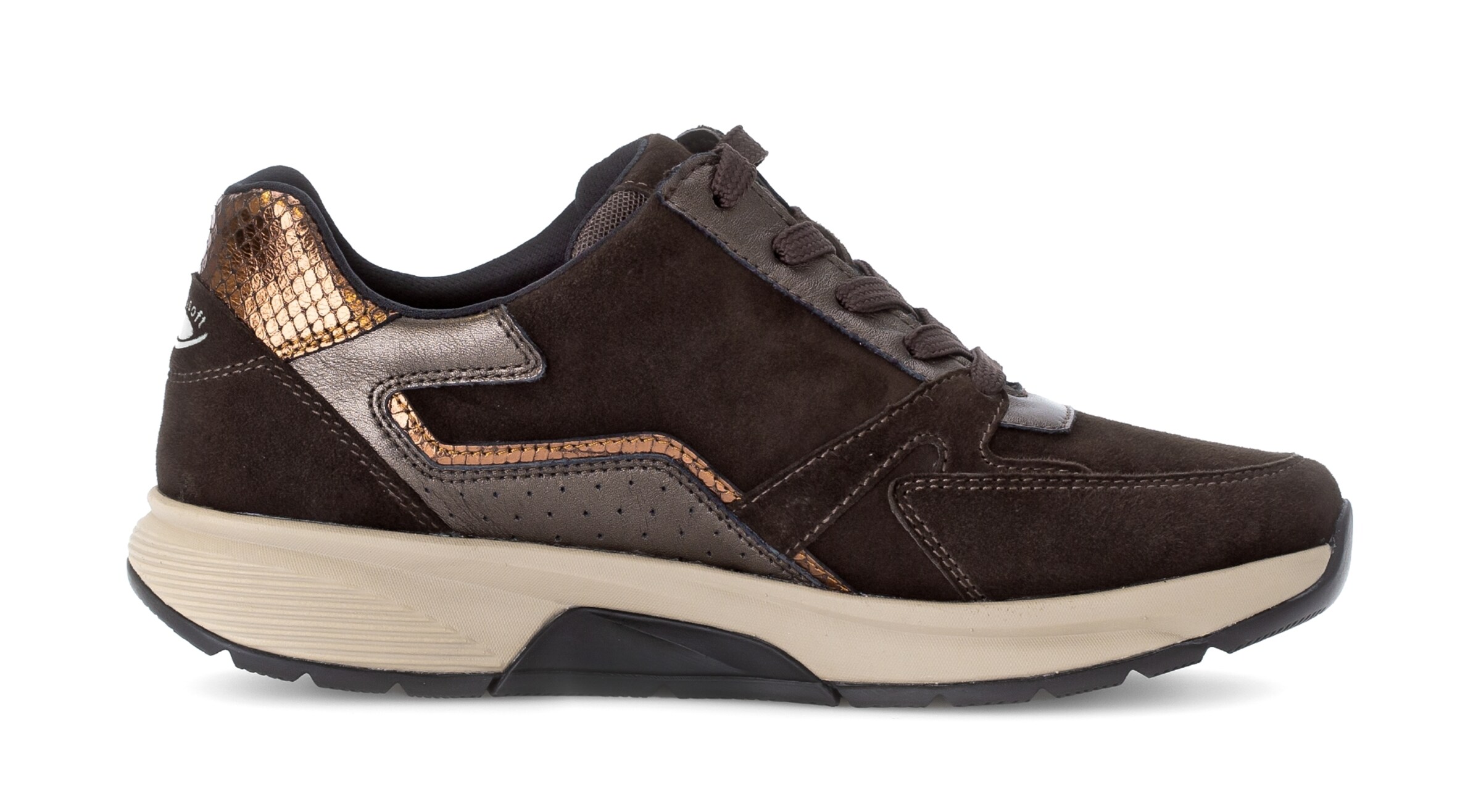 Gabor Rollingsoft Lace-Up Shoes in Brown