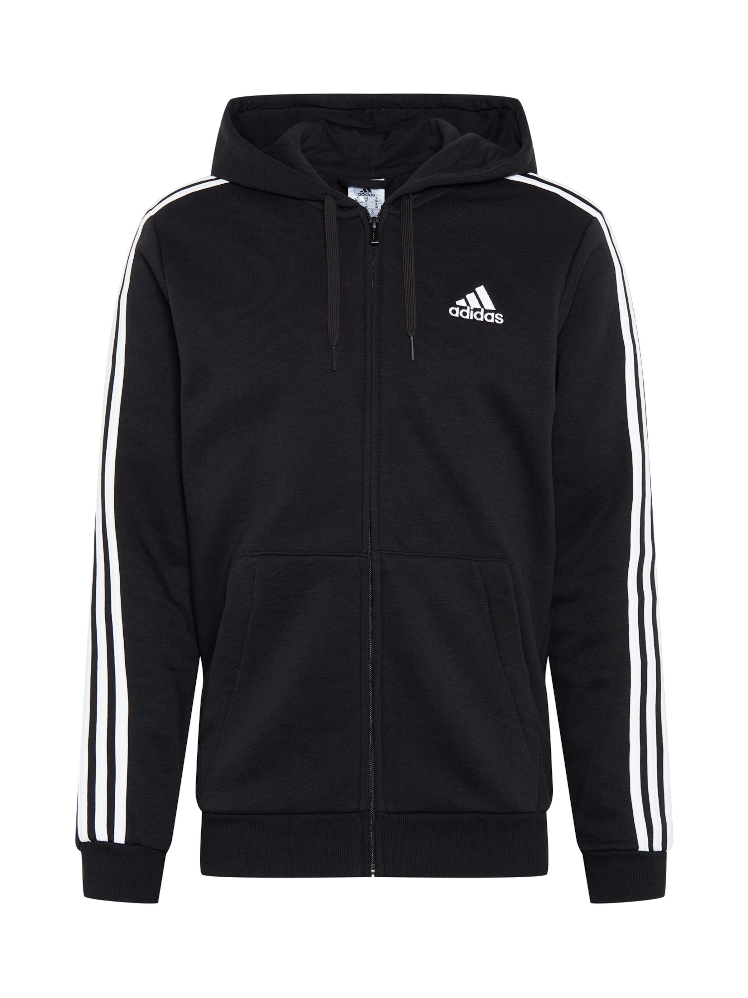 ADIDAS PERFORMANCESudadera con cremallera deportiva en Negro | ABOUT YOU