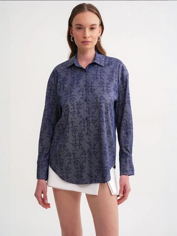 Camicia da donna di MixRay in blu: frontale