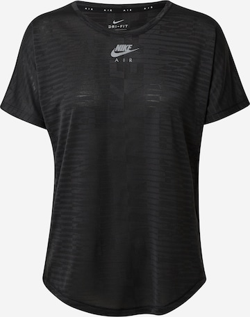 NIKE Funktionsbluse i sort: forside