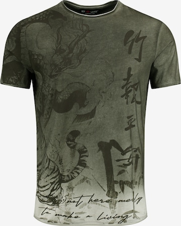 Key Largo Shirt 'MT TIGER' in Groen: voorkant