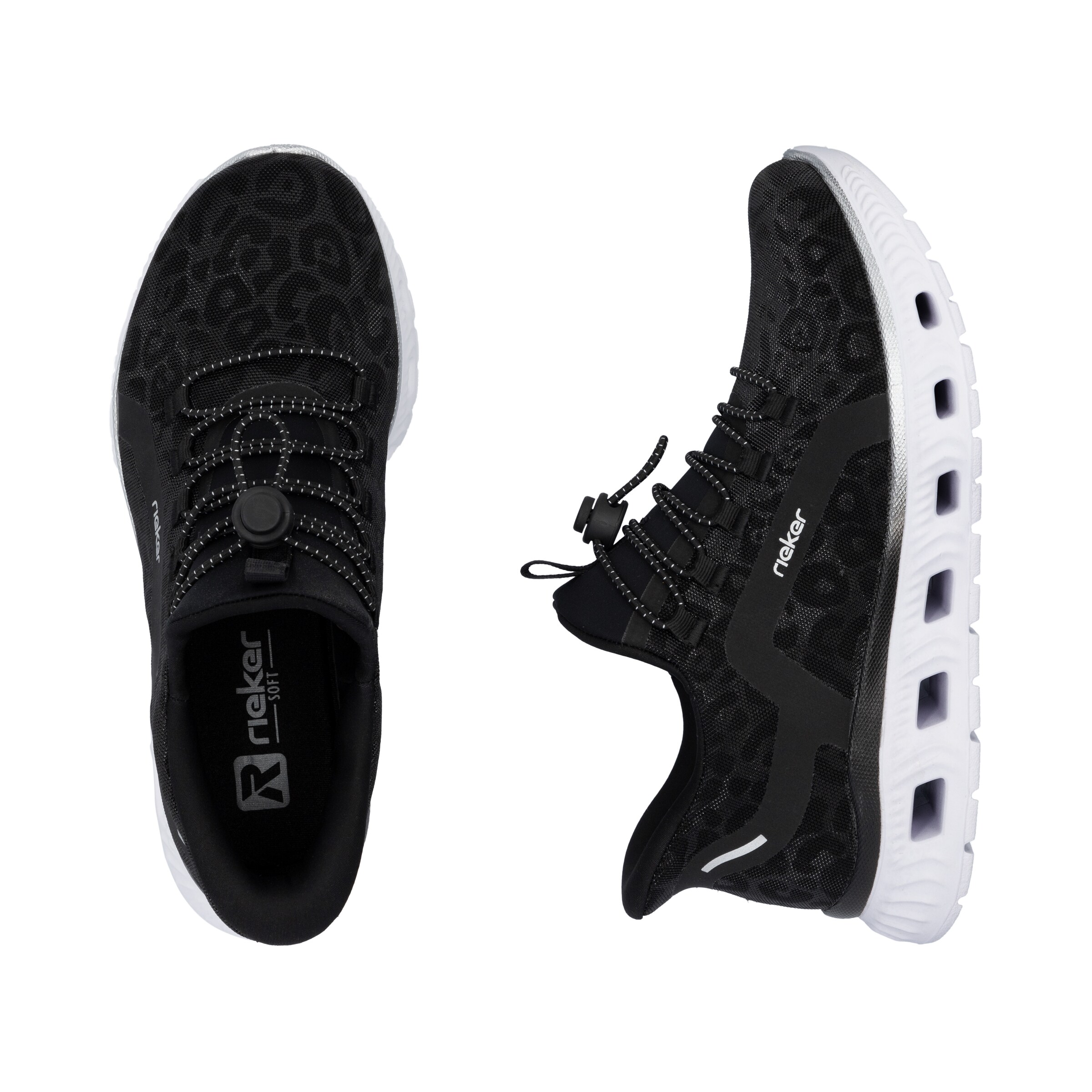 Rieker Sport Platform trainers in Black