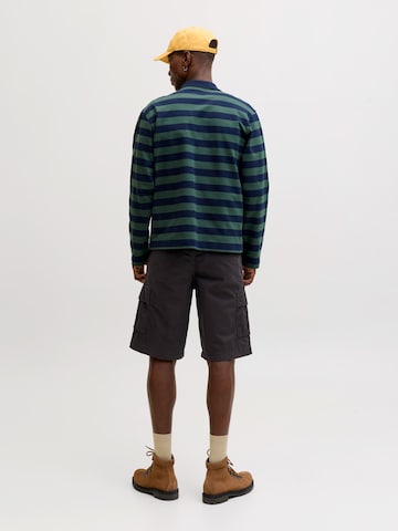 JACK & JONES Loose fit Cargo Pants 'JPSTCOLE MATTY' in Black