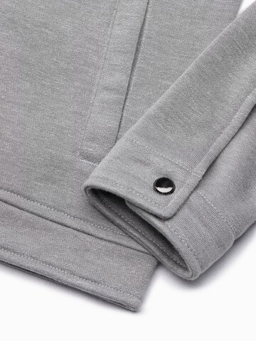 Ombre Zip-Up Hoodie 'B1071' in Grey