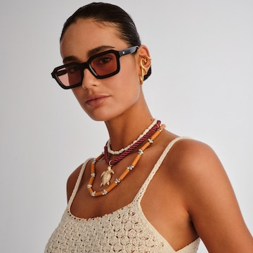 LE SPECS Solglasögon 'Impossible' i svart: framsida