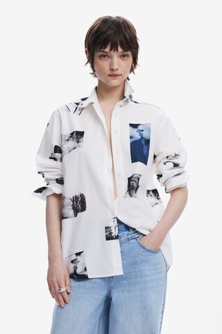Chemisier Desigual en blanc : devant
