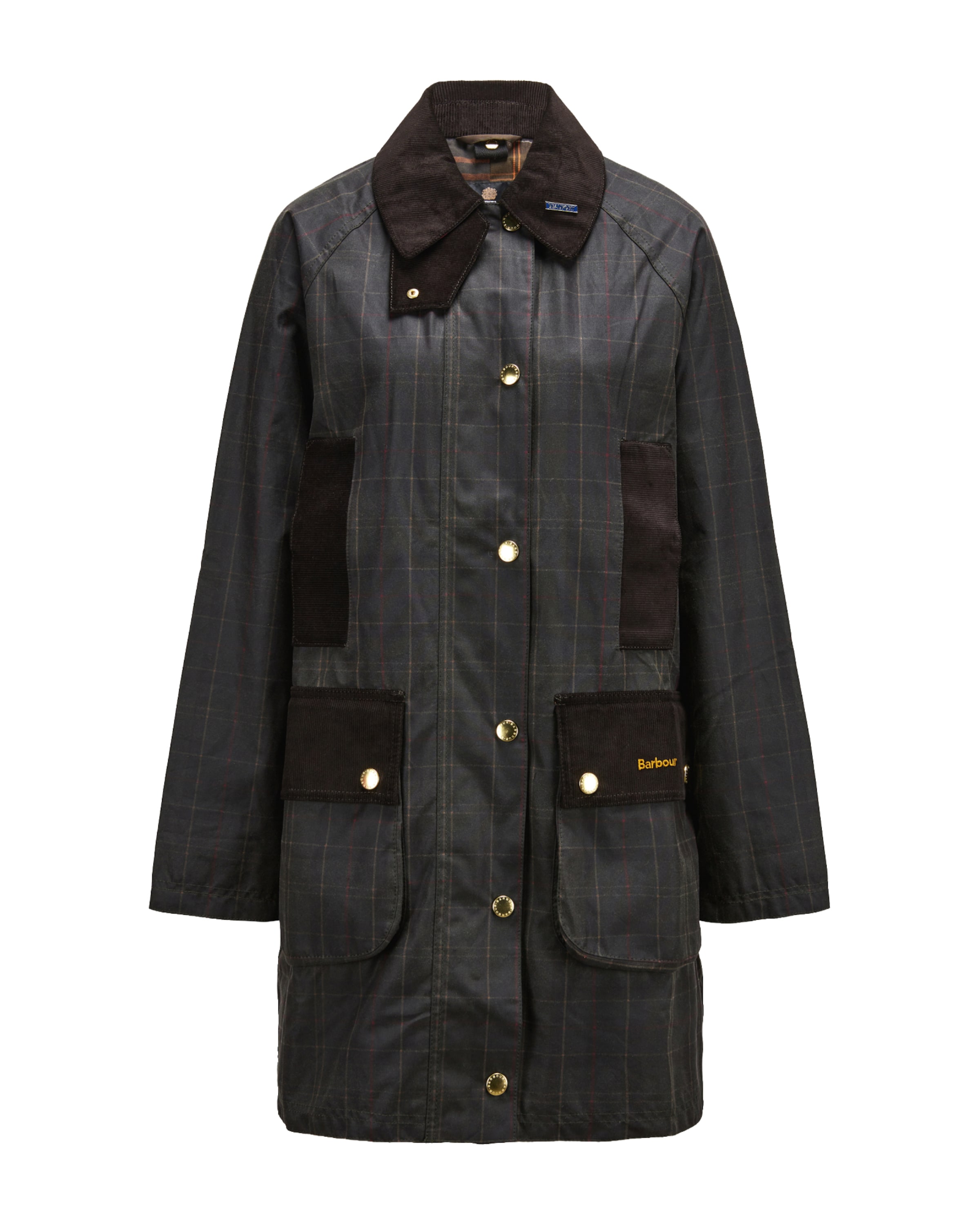Cappotto di mezza stagione di Barbour in nero: frontale