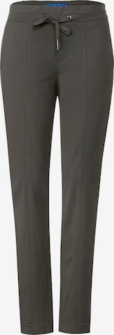 STREET ONE Slim fit Pants in Green: front