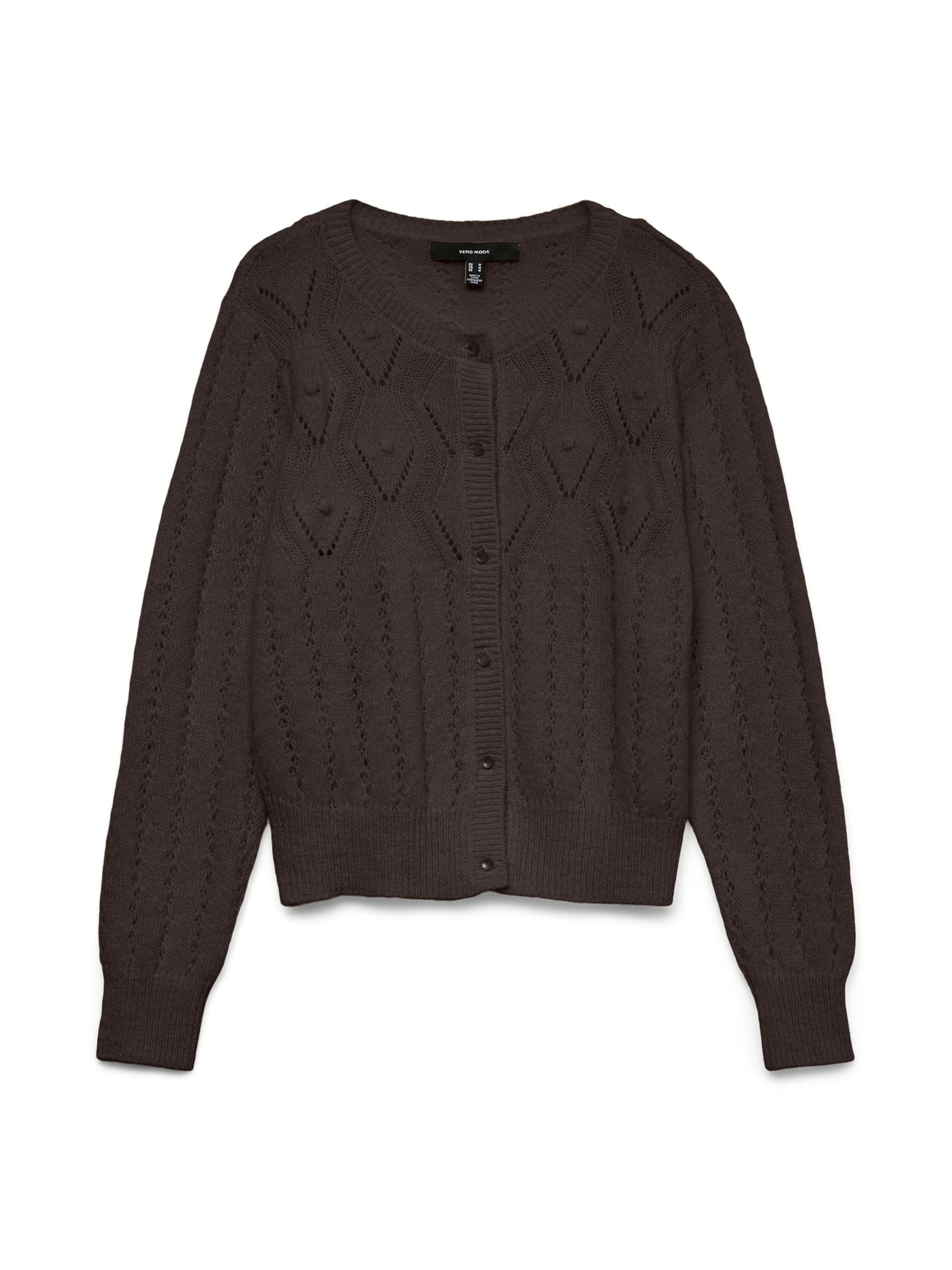 VERO MODA Cardigan 'SAIA' i brun, Produktvisning