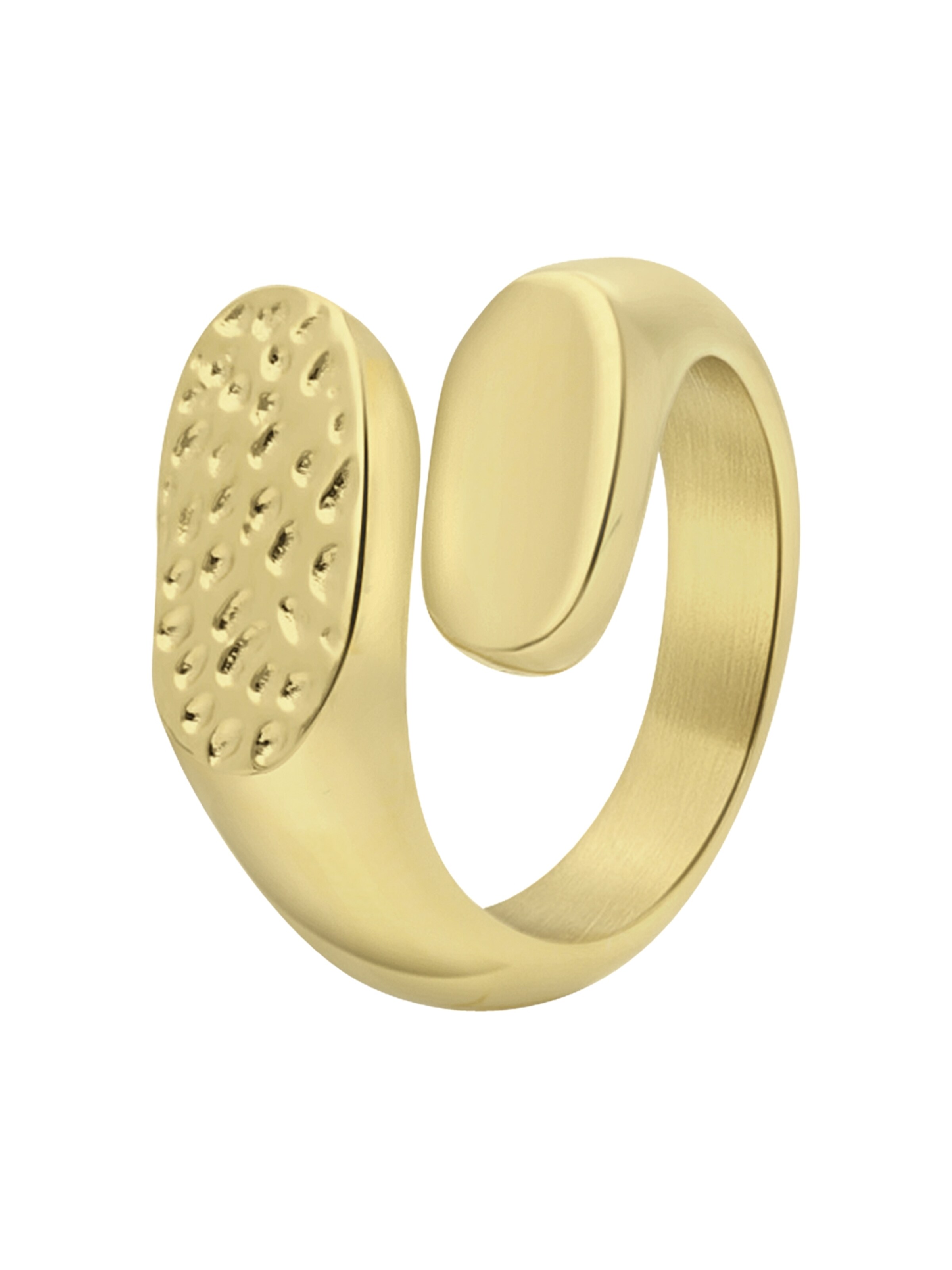 Lucardi Ring in Goud: voorkant