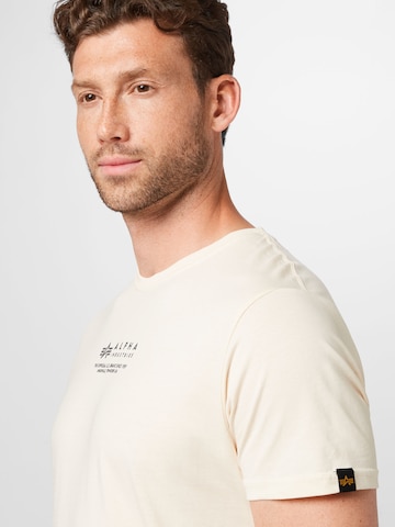 T-Shirt ALPHA INDUSTRIES en blanc