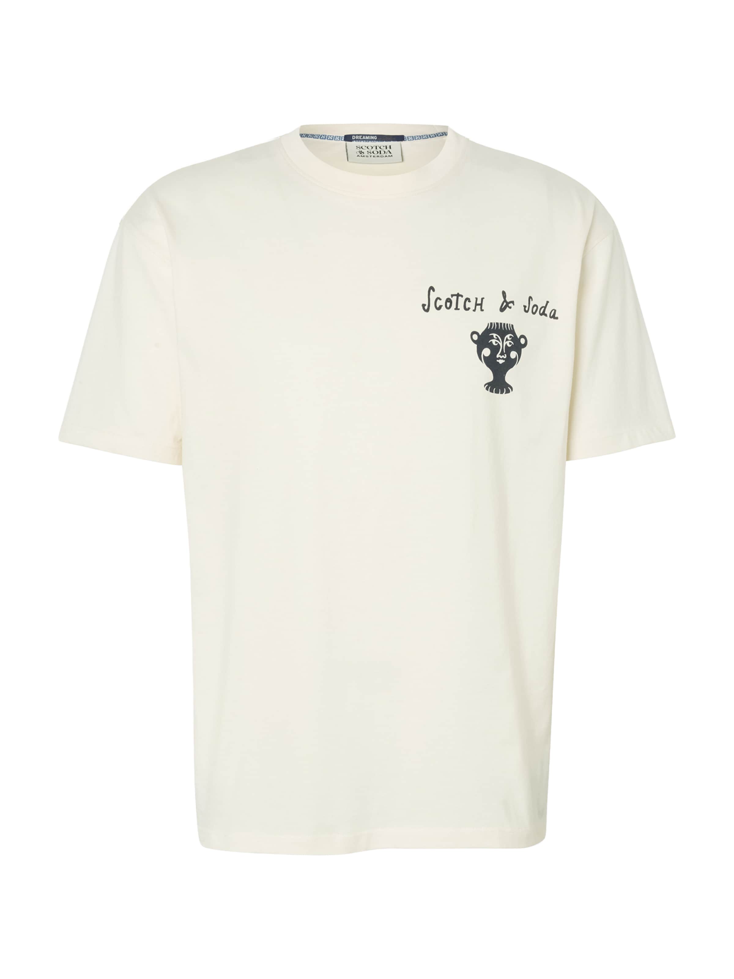 T-Shirt SCOTCH & SODA en beige : devant
