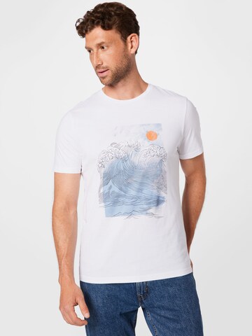 Coupe regular T-Shirt 'JAAMES' ARMEDANGELS en blanc : devant