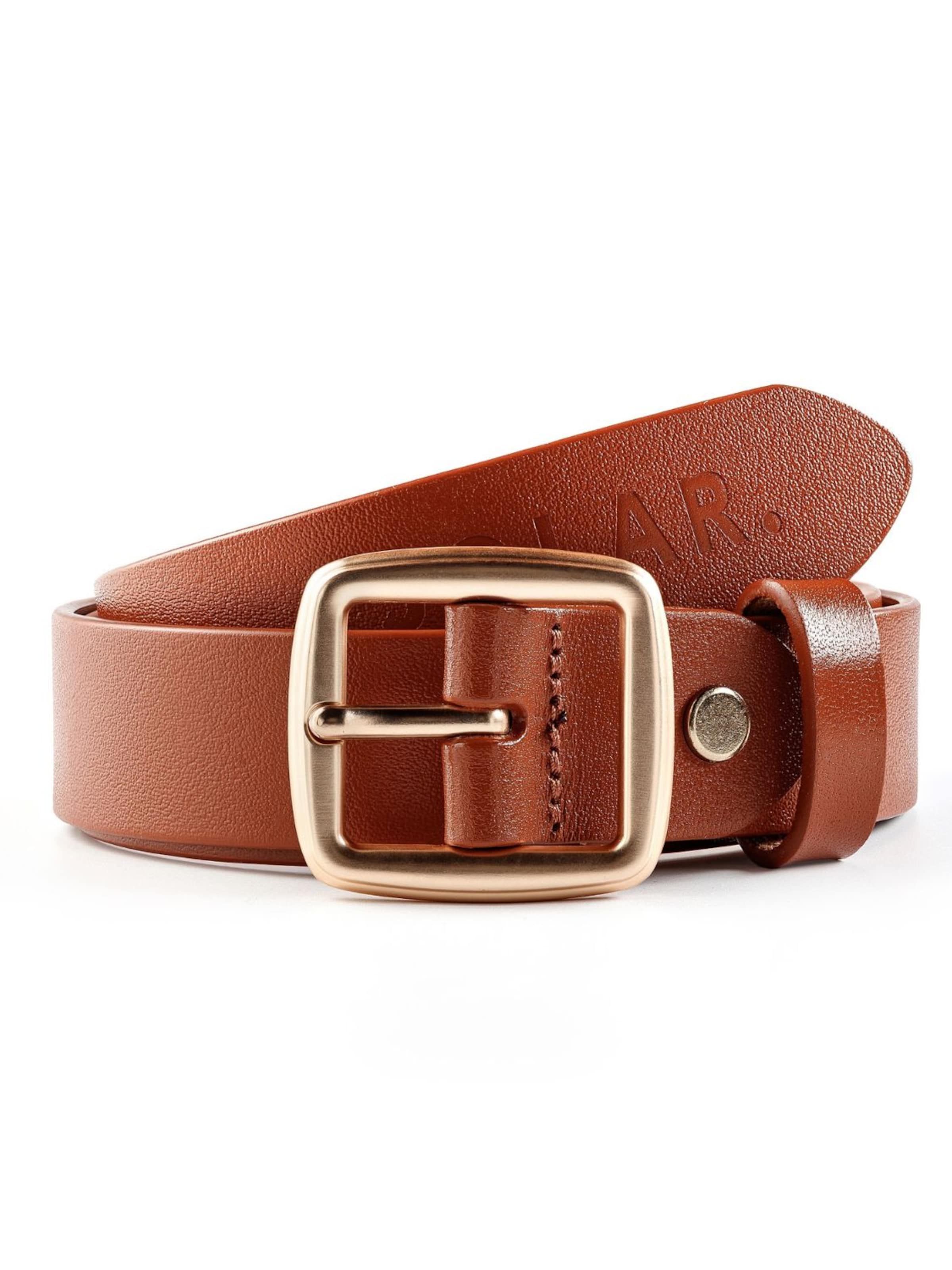 jolar Belt 'PREMIUM' in Brown: front