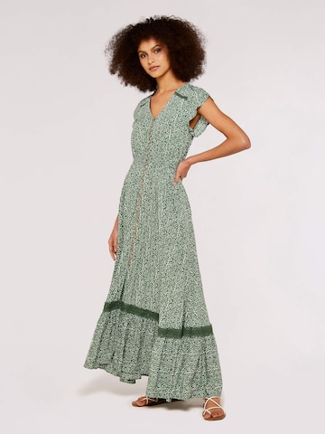 Apricot Summer Dress in Green