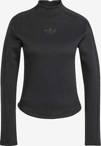 ADIDAS ORIGINALS Collegepaita 'Structured Interlock Long Sleeve' värissä musta: etupuoli