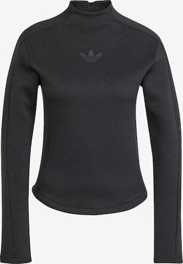 ADIDAS ORIGINALS Sportisks džemperis 'Structured Interlock Long Sleeve', krāsa - tumši pelēks / melns, Preces skats