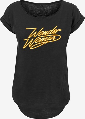 F4NT4STIC T-Shirt 'DC Comics Wonder Woman 84 Neon' in Schwarz: predná strana