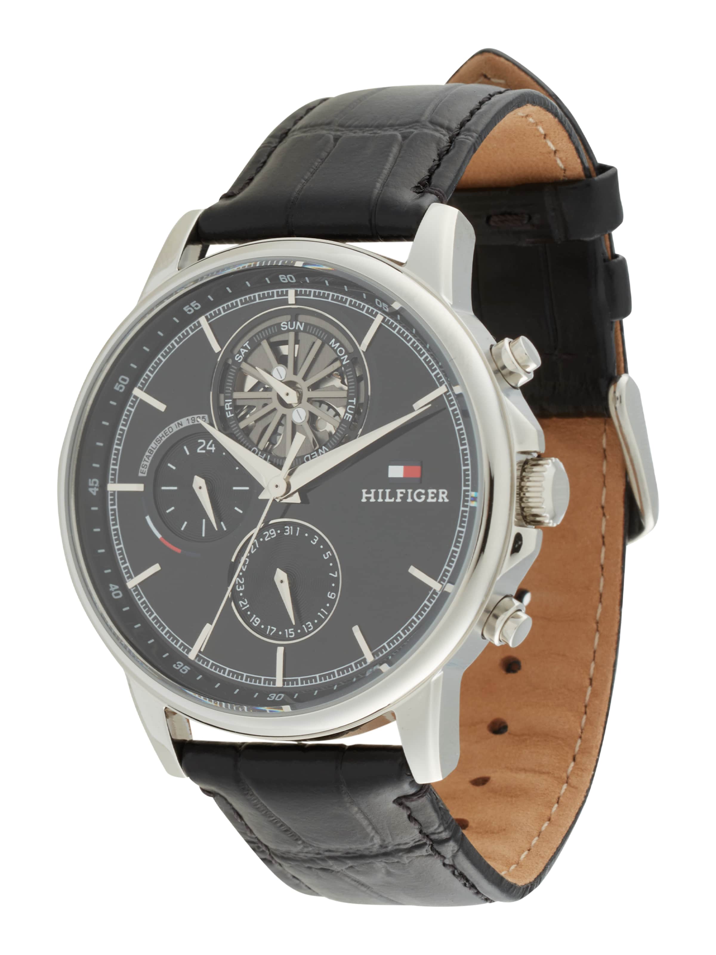 TOMMY HILFIGER - Relógios analógicos 'STEWART' em preto: frente