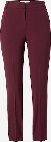 Regular Pantalon à plis 'Grazer' Warehouse en rouge : devant