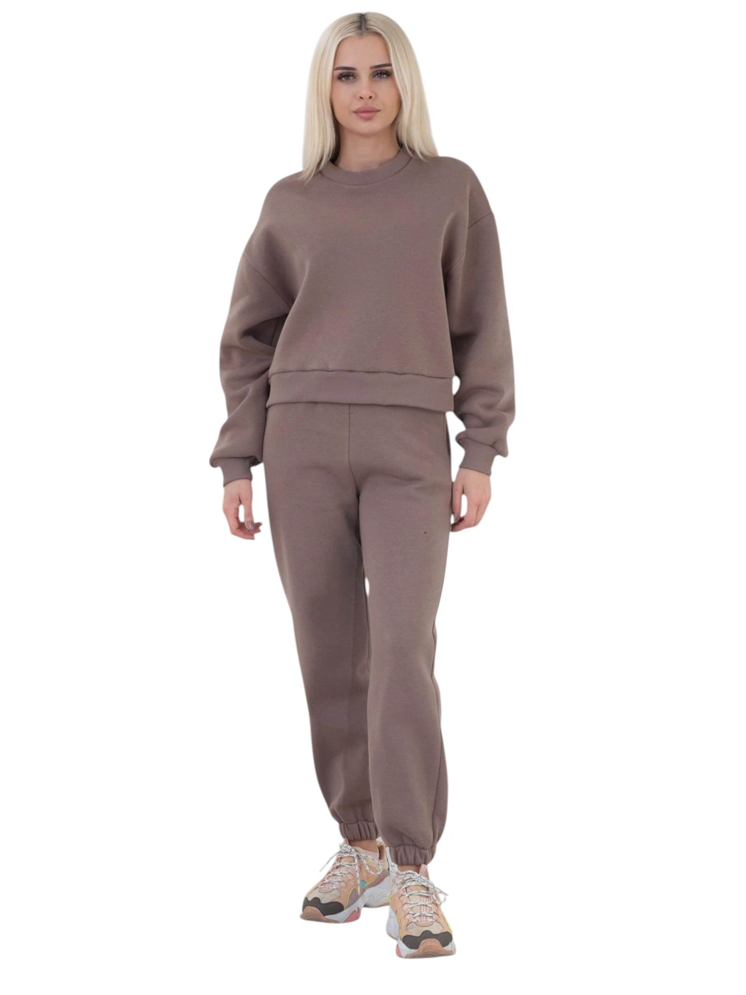 fashionshowcase Oversizepullover 'CozyEssential Sweater'‌ in Beige: Vorderseite