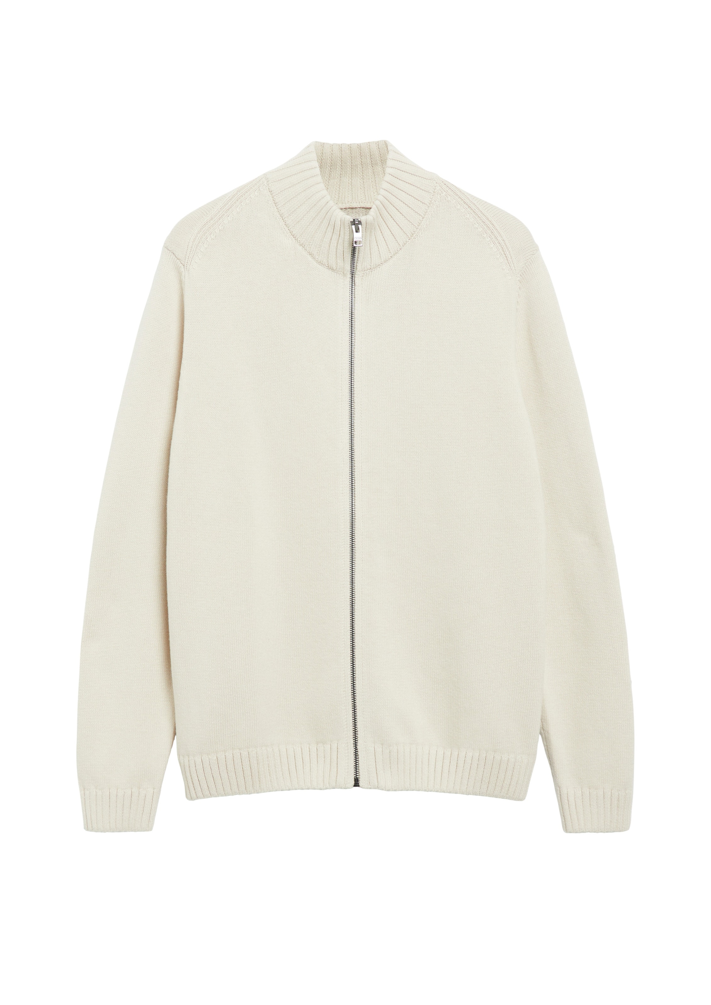 s.Oliver Gebreid vest in Beige: voorkant