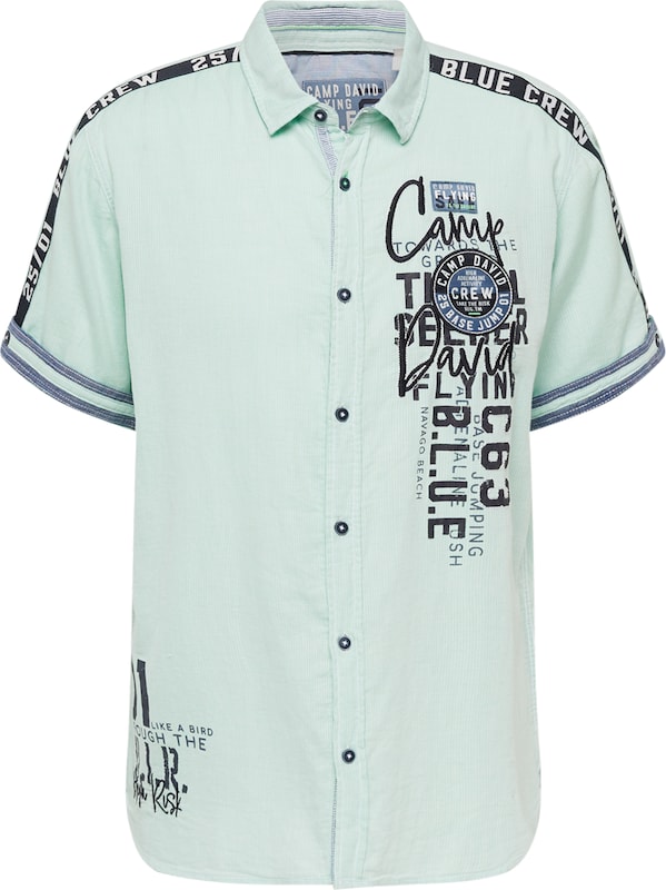 CAMP DAVID Regular Fit Hemd in Mint